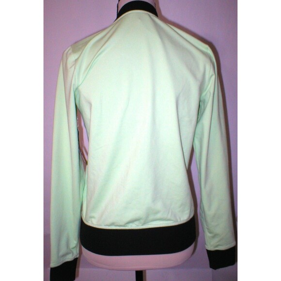 New Athleta NWT 98 Womens Recycled Jacket Green Light Bomber XS Black Bombtastic - Picture 2 of 12